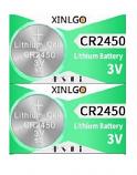 XINLGO CR2450 Lithium Cell Button Battery (2 Pieces)