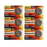 Panasonic CR2016 Lithium Cell Button Battery (5+1 Pieces)