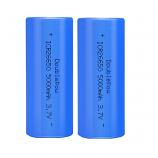 Doublepow 26650 5000mAh Li-on Rechargeable Flat Head Battery (2 Pieces)