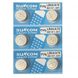 SUNCOM AG13 SR44SW LR44 LR1154 357 Alkaline Button Battery (6 Pieces)