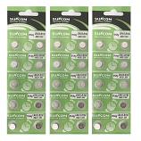 SUNCOM AG3 SR41SW LR41 392 Alkaline Button Battery (30 Pieces)
