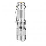 UltraFire CREE XM-L Q5 LED Rechargeable Torch Flashlight Set (Silver)
