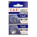 T&E CR1130 Lithium Cell Button Battery (2 Pieces)