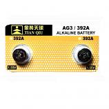TIANQIU AG3 SR41SW LR41 392 Alkaline Button Battery (2 Pieces)