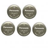 Panasonic CR2477 Lithium Cell Button Industrial Battery (5 Pieces)