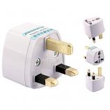 Universal UK Travel 3 Pin Plug AC Power Adapter 250V 10A (3 Value Pack)