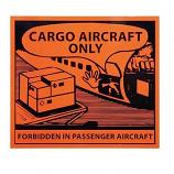 IATA DG Hazard Handling Labels Cargo Aircraft Only 12x11cm (100 Pieces)