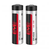 EVE ER14505 3.6V Type AA Lithium Thionyl Chloride (Li-SOCl2) Cylindrical Battery (2 Pieces)