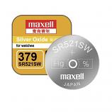 Maxell 379 SR521SW SR63 SR521 Silver Oxide Button Battery (2 Pieces) 