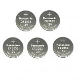 Panasonic CR2032 Lithium Cell Button Industrial Battery (5 Pieces)