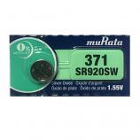 muRata 371 SR920SW AG6 Silver Oxide Button Battery (1 Piece)