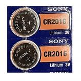 Sony CR2016 Lithium Cell Button Battery (2 Pieces)