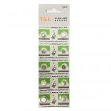 T&E AG4 SR626SW LR626 377 Alkaline Button Battery (10 Pieces)