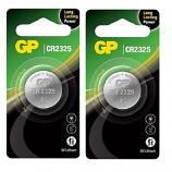 GP CR2325 Lithium Cell Button Battery (2 Pieces)