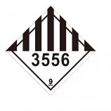 IATA UN3556 DGR Hazard Class 9 Label 10x10cm (50 Pieces)