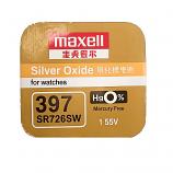 Maxell 397 SR927SW SR59 SR726 Silver Oxide Button Battery (2 Pieces)