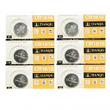 TIANQIU CR1616 Lithium Cell Button Battery (6 Pieces)