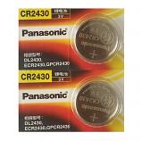 Panasonic CR2430 Lithium Cell Button Battery (2 Pieces)