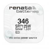 Renata 346 SR712SW Silver Oxide Button Battery (1 Piece)