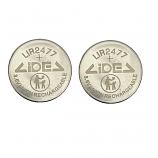 LIR2477 3.6V Rechargeable Li-Ion Cell Button Industrial Battery (2 Pieces)