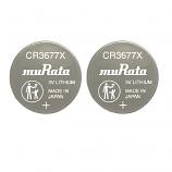 muRata CR3677X Lithium Cell Button Industrial Battery (2 Pieces)