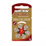 RAYOVAC PEAK Size 13 Zinc Air Hearing Aid Battery (1 Card)
