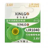 XINLGO LIR1040 3.6V TWS Bluetooth Headset Rechargeable Lithium Cell Button with Leg (1 Piece)