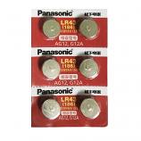 Panasonic LR43 AG12 SR43SW 386 Alkaline Button Battery (6 Pieces)
