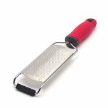Stainless Steel Wide Surface Grater Zester for Lemon Ginger Cheese Garlic (Red)