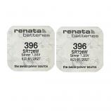 Renata 396 SR726SW Silver Oxide Button Battery (2 Pieces)