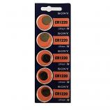 Sony CR1220 Lithium Cell Button Battery (5 Pieces)