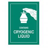 IATA DGR Hazard Contains Cryogenic Liquid Label 7.4 x 10.5cm (50 Pieces)