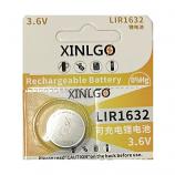 XINLGO LIR1632 3.6V Lithium Rechargeable Cell Button Battery (1 Piece)