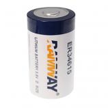 Ramway ER34615 3.6V Type D Lithium Thionyl Chloride (Li-SOCl2) Cylindrical Battery (1 Piece)
