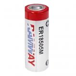 Ramway ER18505M 3.6V Spiral Type A Lithium Thionyl Chloride (Li-SOCl2) Cylindrical Battery (1 Piece)