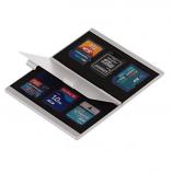 Mobile Gadget Portable Aluminum Double Layer SIM Memory Card Case Holder 6SD (Silver)