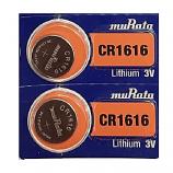muRata CR1616 Lithium Cell Button Battery (2 Pieces)