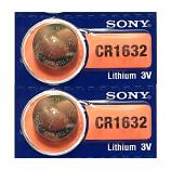 Sony CR1632 Lithium Cell Button Battery (2 Pieces) 