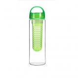 Tritan Plastic BPA Free Fruit Infuser Water Bottle Round Hanger 700ml (Light Green)