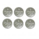 Quality CR1216 Lithium Cell Button Industrial Battery (6 Pieces) 
