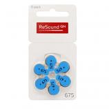 ReSound Size 675 Zinc Air Hearing Aid Battery (1 Card) 