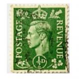 Great Britain King George VI 1/2d 1937 Postage Revenue Used Stamp