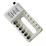 VSAI 6 Slot Standard Battery Charger for AA or AAA Rechargeable Battery