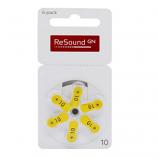 ReSound Size 10 Zinc Air Hearing Aid Battery (1 Card)