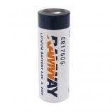 Ramway ER17505 3.6V Lithium Thionyl Chloride (Li-SOCl2) Cylindrical Battery (1 Piece)