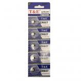 T&E CR927 Lithium Cell Button Battery (5 Pieces)