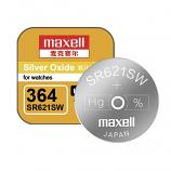 Maxell 364 SR621SW AG1 LR621 Silver Oxide Button Battery (2 Pieces)