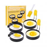 Non Stick Metal Fried Egg Mold Pancake Mold Kitchen Tool Pancake Rings Round Set (4 Set Pack)