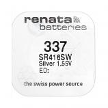 Renata 337 SR416SW Silver Oxide Button Battery (1 Piece)