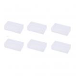 Hard Plastic Clear Case Holder for 18650 16340 Battery Storage Box (6 Pieces)